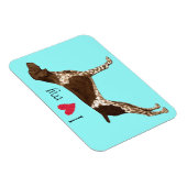 Ik hou van mijn Duitse Shorthaired Pointer Magneet (Rechterzijde)