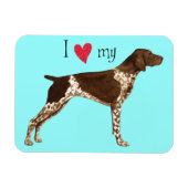 Ik hou van mijn Duitse Shorthaired Pointer Magneet (Horizontaal)