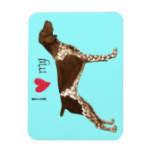 Ik hou van mijn Duitse Shorthaired Pointer Magneet (Verticaal)