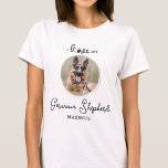 Ik hou van mijn Duitse speciale foto van Shepherd T-shirt<br><div class="desc">Neem je beste vriend mee, overal waar je met dit aangepast duits hondenliefhebber shirt van de herder-herder-petfoto! Een moet hebben voor elk hondenliefhebber, hondenmam en hondenvader. Een plezier dat ik van mijn hond hou, dit shirt citeert "Ik hou van mijn Duitse herder" kan gepersonaliseerd worden voor je favoriete hondenras... Pas...</div>