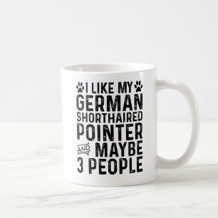 Ik hou van mijn Duitse Staande Hond en 3 Personen Koffiemok