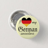 Ik hou van mijn Duitse voorouders Button (Voorkant /achterkant)