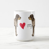 Ik hou van mijn Duitse Wirehaire Pointer Koffiemok (Center)