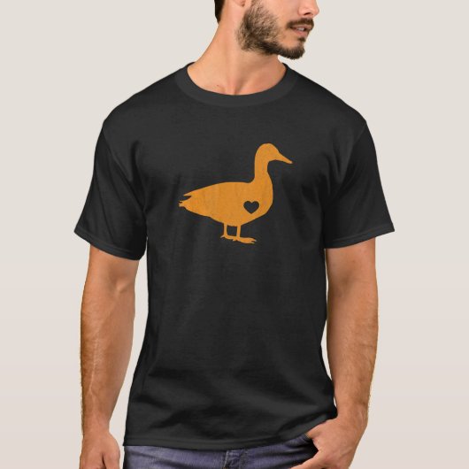 Ik hou van mijn duivelse Oranje eenden Fowl Farmer T-shirt (Voorkant)