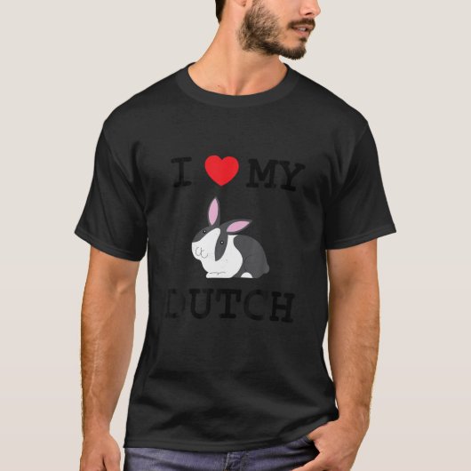 Ik hou van mijn Dutch Rabbit T shirt (Voorkant)