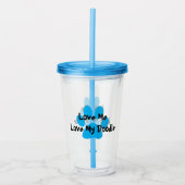 Ik hou van mijn dwaasje acryl drinkbeker (Voorkant)