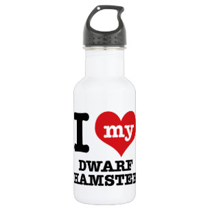 Ik hou van mijn dwerghamster waterfles 