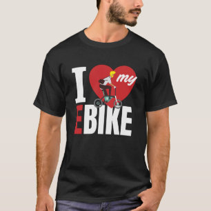 Ik hou van mijn E Bike Bicycle T-shirt