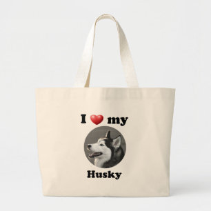 Ik hou van mijn echtgenoot grote tote bag
