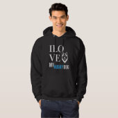 Ik hou van mijn echtgenoot hoodie (Voorkant volledig)