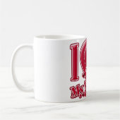 Ik hou van mijn echtgenoot, rood, hart koffiemok (Links)