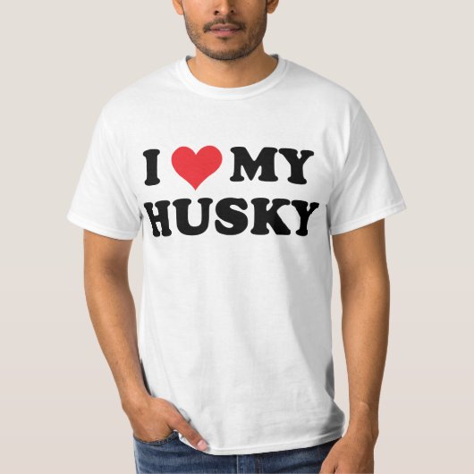 Ik hou van mijn echtgenoot t-shirt (Voorkant)