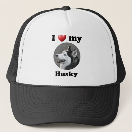 Ik hou van mijn echtgenoot trucker pet (Voorkant)