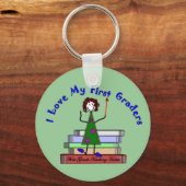 Ik hou van mijn eerste klas—lesgeven sleutelhanger (Voorkant)