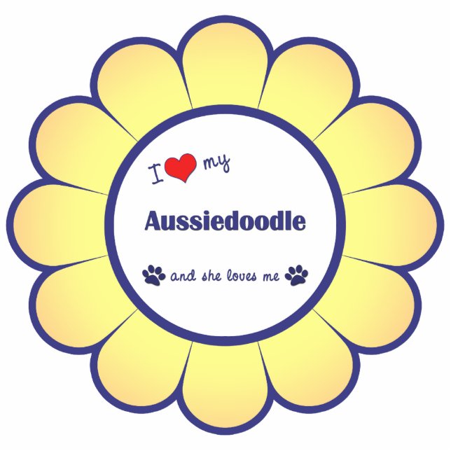 Ik hou van mijn eetduitje (Vrouw Dog) Fotobeeldje Ornament (Voorkant)