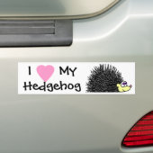 Ik hou van mijn egel-Bumpersticker Bumpersticker (Op auto)