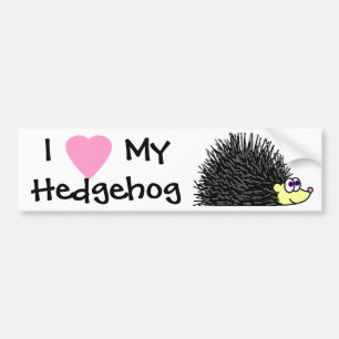 Ik hou van mijn egel-Bumpersticker Bumpersticker
