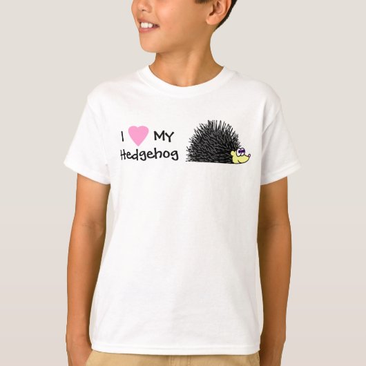 Ik hou van mijn egel meisjes T-Shirt (Voorkant)