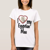 Ik hou van mijn Egyptische Mau - Cute Heart Kat Fo