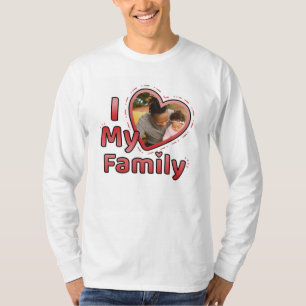 Ik hou van mijn eigen familie foto t-shirt