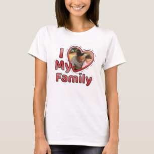 Ik hou van mijn eigen familie foto t-shirt
