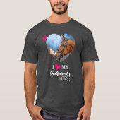 Ik hou van mijn eigen foto T-Shirt voor paarden ui (Voorkant)