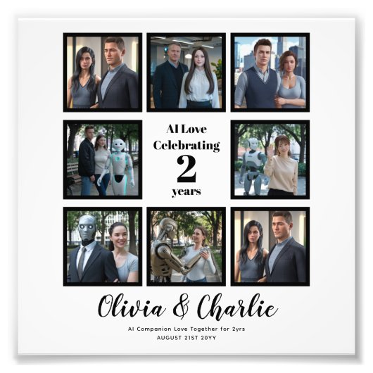 ❤️Ik hou van mijn eigen foto van de Creëer van cha Foto Afdruk (Voorkant)