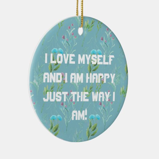 Ik hou van mijn eigen keramisch Ornament (Rechts)