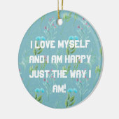 Ik hou van mijn eigen keramisch Ornament (Links)