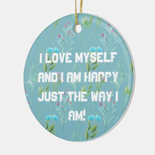 Ik hou van mijn eigen keramisch Ornament (Links)