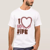 Ik hou van mijn eigen T-shirt met WIFE in PINK (Voorkant)