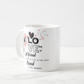 Ik hou van mijn eigen Vriendin, beste vrienden cad Koffiemok (Voorkant links)