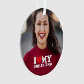 Ik hou van mijn eigen Vriendin foto Ornament (voorkant)
