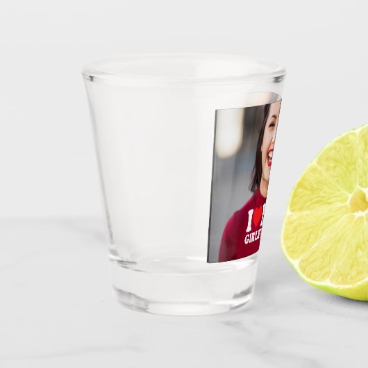 Ik hou van mijn eigen Vriendin foto Shot Glas (Links)