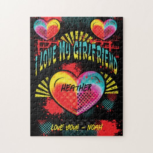 Ik hou van mijn eigen Vriendin Graffiti Legpuzzel (Verticaal)