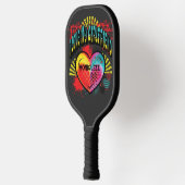Ik hou van mijn eigen Vriendin Graffiti Pickleball Paddle (Links)