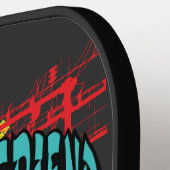 Ik hou van mijn eigen Vriendin Graffiti Pickleball Paddle (Links Detail)