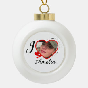 Ik hou van mijn eigen Vriendin Keramische Bal Ornament