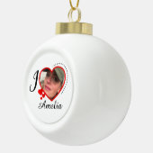 Ik hou van mijn eigen Vriendin Keramische Bal Ornament (Rechts)