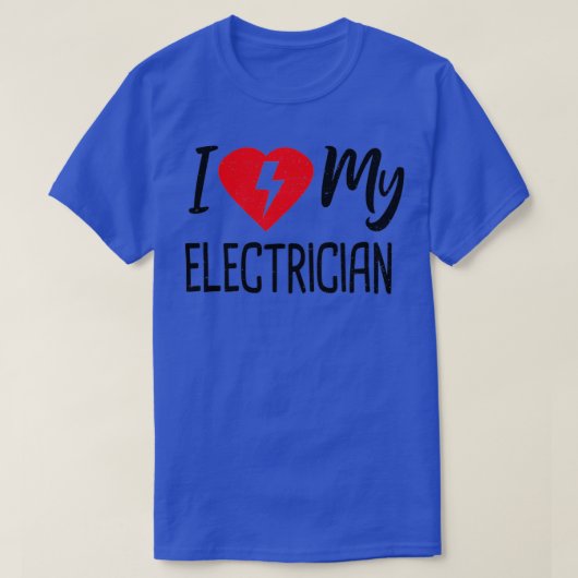 Ik hou van mijn elektricien elektricien t-shirt (Design voorkant)