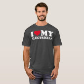 Ik hou van mijn elektricien t-shirt (Voorkant volledig)