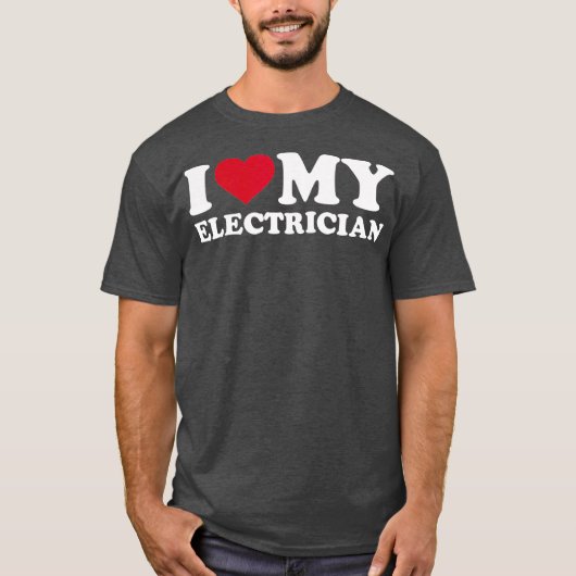 Ik hou van mijn elektricien t-shirt (Voorkant)