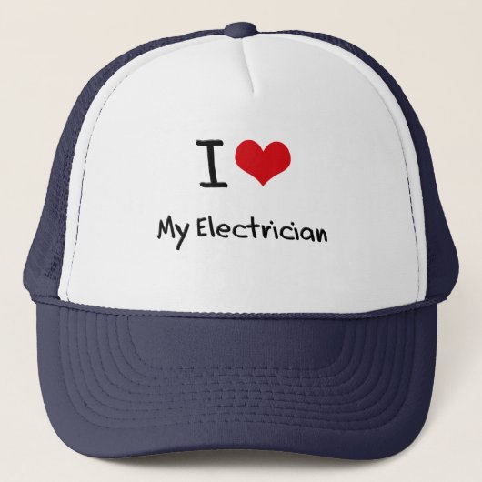 Ik hou van mijn elektricien trucker pet (Voorkant)