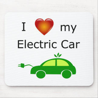 Ik hou van mijn elektrische auto muismat