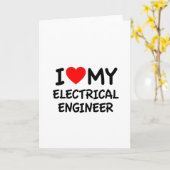 Ik hou van mijn elektroingenieur kaart (Gele Bloem)