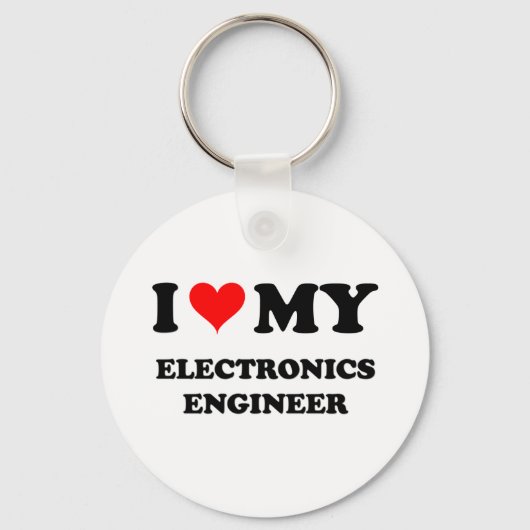 Ik hou van mijn elektronica engineer sleutelhanger (Voorkant)