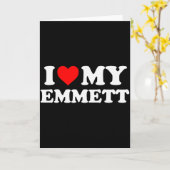 Ik hou van mijn Emmett  Kaart (Gele Bloem)