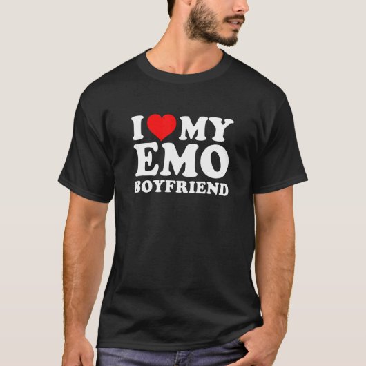 Ik hou van mijn Emo Boyvriend T-shirt (Voorkant)
