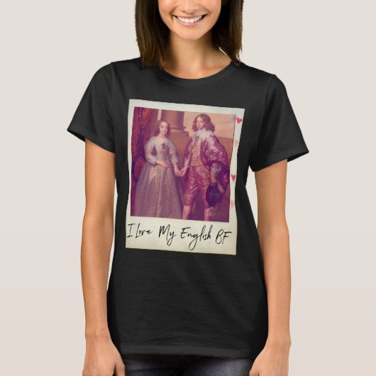 Ik hou van mijn Engels BF v.1 T-shirt (Voorkant)