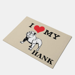 Ik hou van mijn Engelse Bulldog Mat die het person